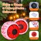 Costway 2 Pack 3 FT Halloween Inflatable Eyeballs w/ Air Blower & Red LED Lights